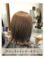 チャンドット(chan.)&nbsp;≪お客様スタイル≫ 外ハネスタイルにナチュラルインナーカラー