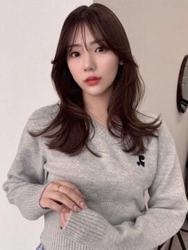 ソヨン 名駅2号店(SOYON) 小顔/セミロングレイヤー/オリーブグレー/ココアベージュ/147