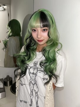 キオク(KIOX) ハイトーン/デザインカラー/レイヤーカット/ハッシュカット