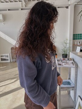 なみなみウェーブ森ガール立体感ボリュームアップ顔周りカット