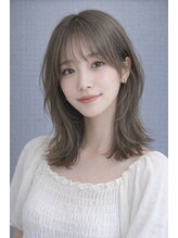 レム 仙台店(L.E.M)&nbsp;【外ハネレイヤーボブ/オリーブグレージュ】