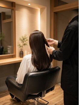 キリン バイ ボクノ(KILIN by bokuno)の写真/最初から最後まで、ベテランが責任を持って担当。一貫した技術で叶える、洗練された大人の美髪。