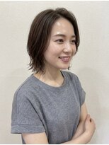 ココカラヘアー プラス(cococara‐hair plus) くびれボブ/レイヤーカット/明るい白髪染め/前髪なし