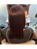ヘアールーム(Hair Room) つやつやストレート レッドブラウン