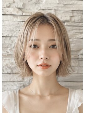 トータルビューティサロン シェリ(total beauty salon cheri) ハイトーン×切りっぱなしボブ