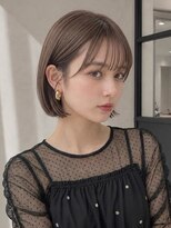 ユーフォリア 青山(Euphoria)&nbsp;20代30代人気透明感ミルクティーカラーの切りっぱなしボブ◎