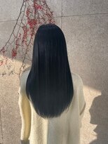 ルッソリベラ 池袋(Lusso libera)&nbsp;暗髪/ブルーブラック/ストレート/髪質改善/30代/40代/50代UP