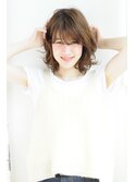 外ハネリラックスウェーブボブ  tricca代官山stylist小走祥菜