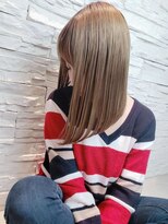 ロンデル(RONDEL)&nbsp;ハイベージュ×ツヤストレートロブ