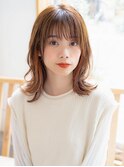 【BAYROOM】イヤリングカラーレイヤーミディ×コーラルオレンジ