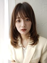 エル 横浜(eL)&nbsp;【eL 横浜】顔まわりレイヤー　小顔カット　セミディ　(大島)