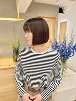 ローレン(LOREN)&nbsp;ミルクティーベージュぷつっとボブケアブリーチ 梅田