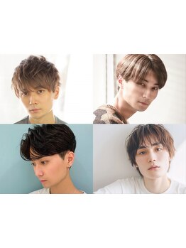 【口コミ4.8】大人男性に選ばれる実力派サロン★メンズカット+眉カットー￥4200/カット+パーマ￥9900