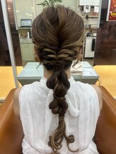 美容室 綺麗 パーティーヘアーのセット
