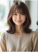 ★暗めカラーグランマッシュフェイスフレーミングデザインカラー