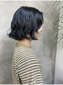 ダメージレスボブパーマ