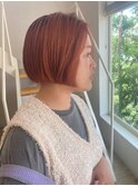 《HAIRZ》切りっぱなしオレンジボブ☆