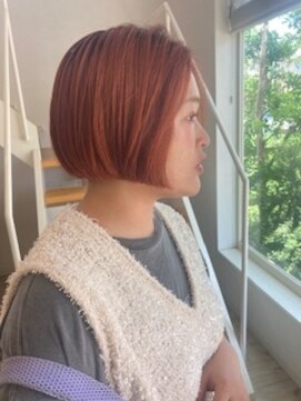 《HAIRZ》切りっぱなしオレンジボブ☆