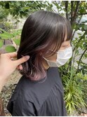 インナーカラー×カシスピンク