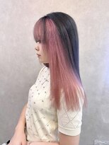 ロンド レア 天神大名店(Lond Le’a) ミディアムヘアデザインカラーフェイスフレーミング暗めカラー