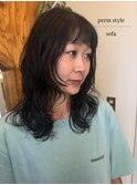 ミディアムレイヤーパーマ