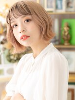 カバーヘア ブリス 上尾西口店(COVER HAIR bliss) ハイトーンカラーフレンチカジュアル小顔ボブA2上尾10代20代30代