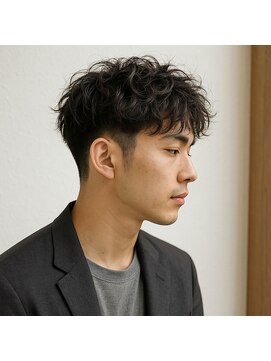 スープレックス ヘアーデザイン(SOUPREX HAIR DESIGN) ツーブロックくせ毛風パーマ 20代 30代 40代 50代 60代 メンズ