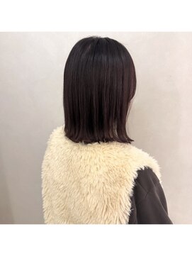 アンドワン 自由が丘(＆ONE) 【&ONE 自由が丘】ピンクブラウン×切りっぱなしボブ