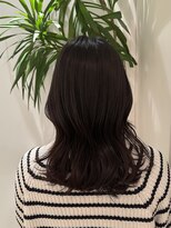 トリッカ シブヤ(TRICCA SHIBUYA)&nbsp;ラベンダーグレージュ/ミディアムレイヤー/ウェーブ巻き