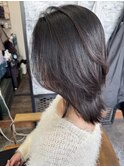 ナチュラルワンカール×アッシュベージュ