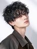 【飯干勇雅限定】men'sカット+波巻きシャドウパーマ¥17820~ 原宿