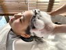 【リラクゼーション】カット+高濃度ケアカラー+炭酸ヘアパックスパ(10分)