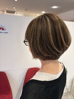 アズールサン 草加西口店(azule-sun)&nbsp;ハイライトカラー,白髪ぼかし,ベージュ,ショートボブ【草加】