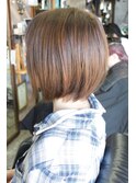 直毛の方でも♪骨格補正柔らかラウンドボブ