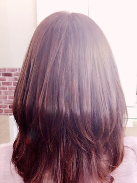 美容室 シャルドン 明るめカラー&ストレート