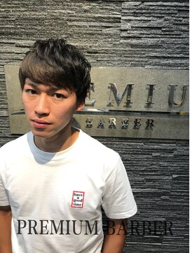 プレミアムバーバー 目黒店(PREMIUM BARBER produce by HIRO GINZA) フェザーマッシュショートパーマ