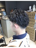 オシャレ感☆無造作パーマ黒髪マッシュショート◇中島
