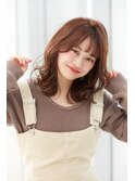 外ハネ/くびれ/ブラウン/大人かわいい/ひし形/小顔/20代30代40代
