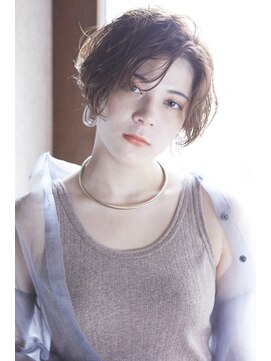 ラレイ(Lalei) 【ささきまさき】耳かけボブ+フォギーベージュ+毛先パーマ