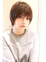 レウナ 外苑前(Reuna)&nbsp;大人可愛いマッシュショート　暗めカラーでも可愛いショート