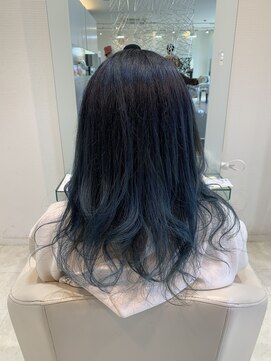 カイム ヘアー(Keim hair) ネイビーグラデーション/暗髪/透明感カラー/ブルーブラック