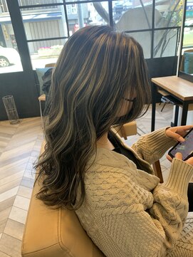 エスト ヘアー アメリ 松戸店(est hair Ameri) コントラストハイライトカラー