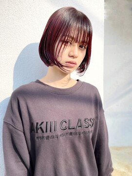 ニューポリシー(NEWpOLICY) ボブ/ワインレッドカラー