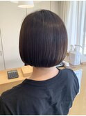 コンパクトボブ×アッシュブラウン