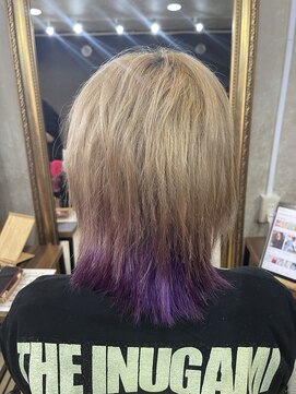 アンフィドットドゥルドゥ(AnFye.dueldo) ブリーチ3回の方を高難易度ジュエリーシステム縮毛矯正で艶髪