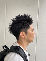 ガリカ シーム(Gallica/SEAM)&nbsp;【翁長孝輔】束感スパイラルパーマ/アップバング/ワイルドメンズ