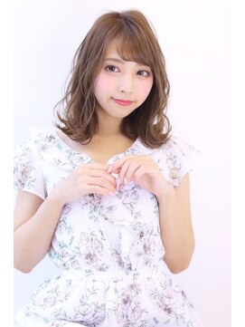 オーロ 西大寺店(ORO) ニュアンスパーマで作るふんわりミディアム