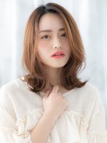 ドクターズ サロン ラブ(Dr's Salon LAB) 外国人風ハイトーンカラー外ハネくびれロブｌ古河20代30代40代