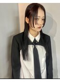 【手島萌】ストレートヘア/グラデーションカラー/デザインカラー