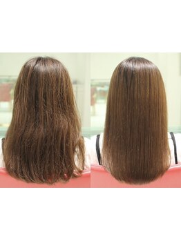 アイロンを使わない『エアーストレート』でダメージを最小限に。より自然なストレートヘアを実現☆[国分寺]
